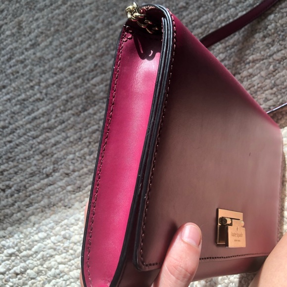 •Kate Spade • Burgandy-Wine coloured crossbody • - Picture 5 of 13